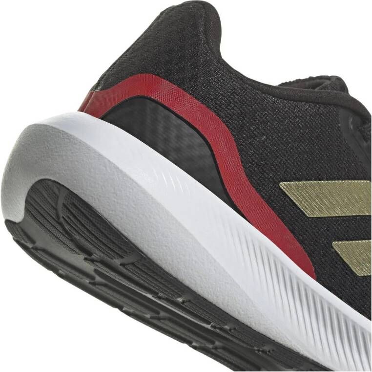 adidas Sportswear Runfalcon 3.0 sneakers zwart goud metallic rood