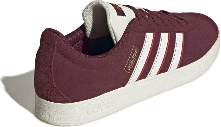 adidas Sportswear VL Court 2.0 sneakers donkerrood wit rood