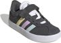 Adidas Sportswear VL Court 3.0 sneakers zwart wit geel roze turquoise - Thumbnail 4