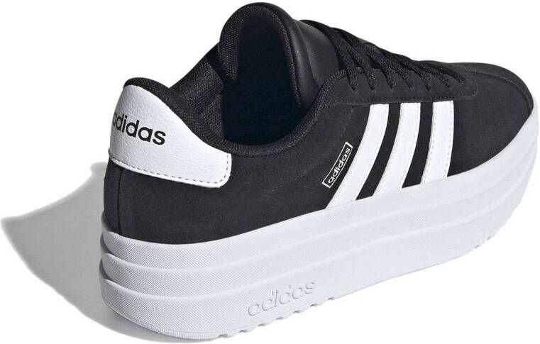 adidas Sportswear VL Court Bold suède sneakers zwart wit