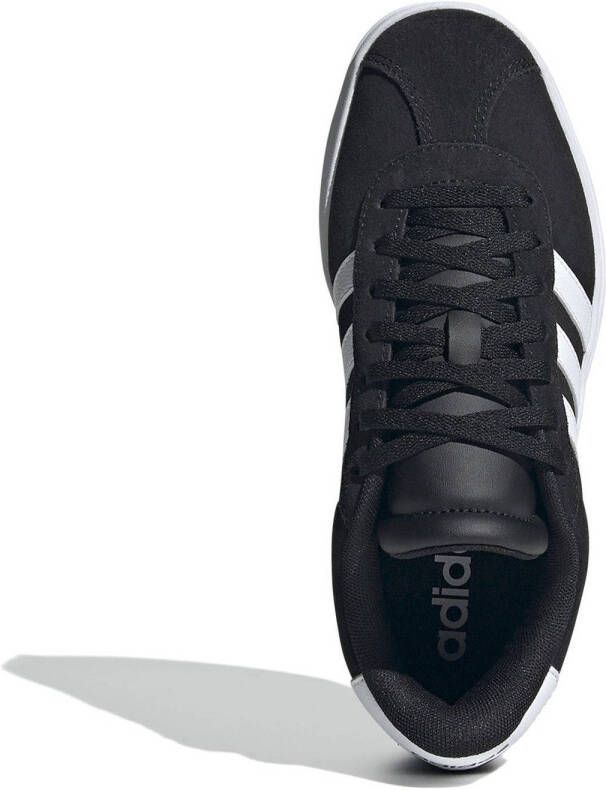 adidas Sportswear VL Court Bold suède sneakers zwart wit