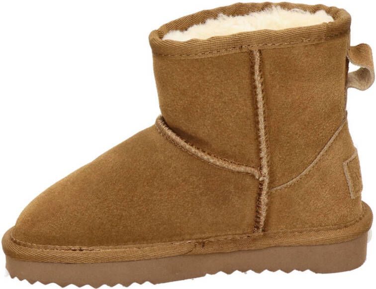 Alpacas suède enkelboots cognac