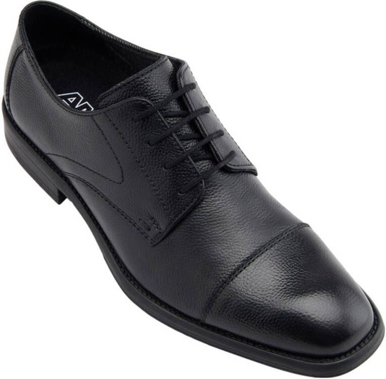 AM SHOE leren veterschoenen zwart