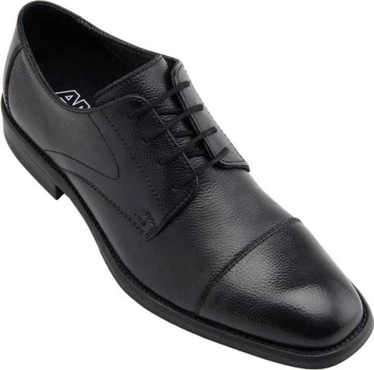 AM SHOE leren veterschoenen zwart