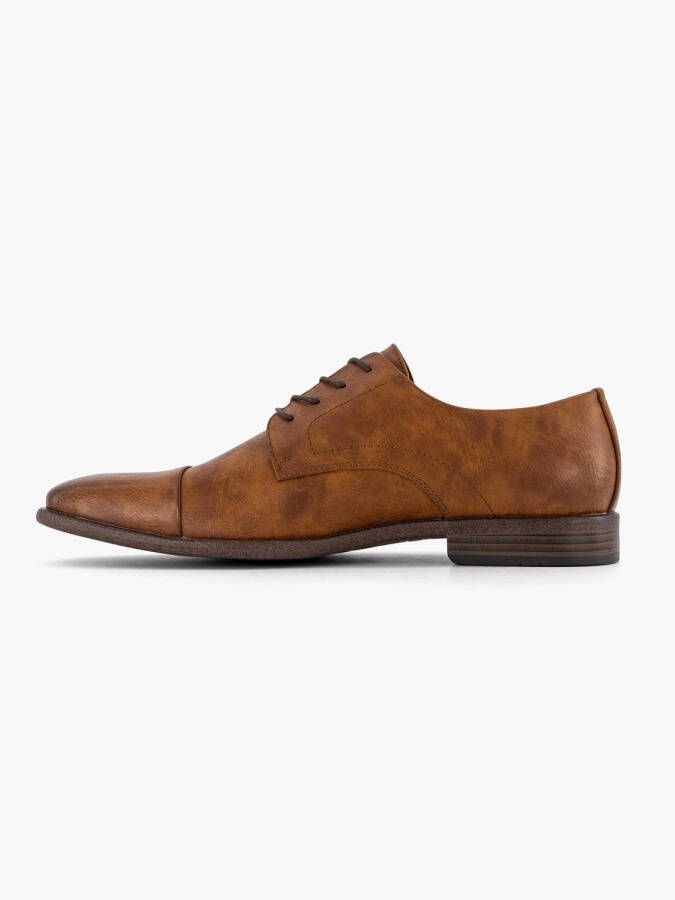 AM SHOE veterschoenen cognac