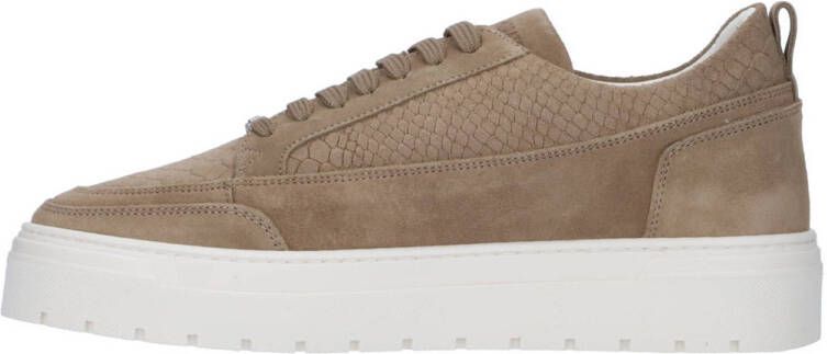 Antony Morato Flint animal suède sneakers beige