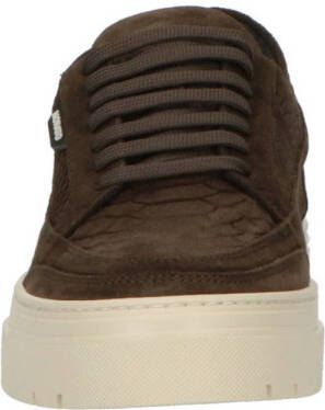 Antony Morato Flint animal suède sneakers bruin