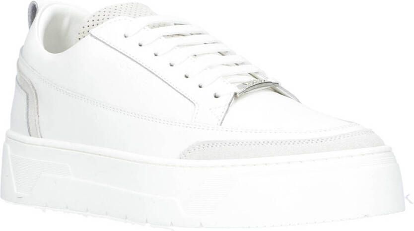 Antony Morato Flint powder leren sneaker wit beige