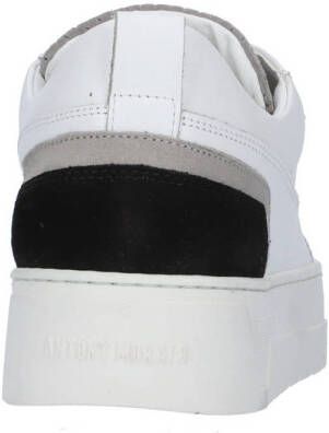 Antony Morato Flint powder leren sneakers wit zwart