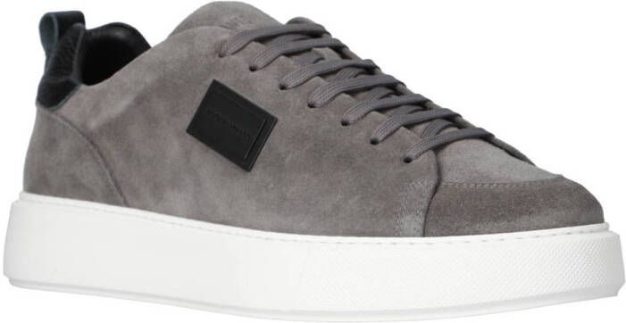 Antony Morato Metal Dixon suède sneakers grijs