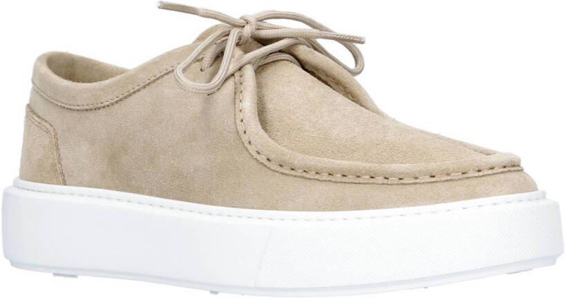 Antony Morato Nicholas leren veterschoenen beige