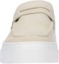 Antony Morato Witte Leren Slip-On Mocassin Rubberen Zool White Heren - Thumbnail 3