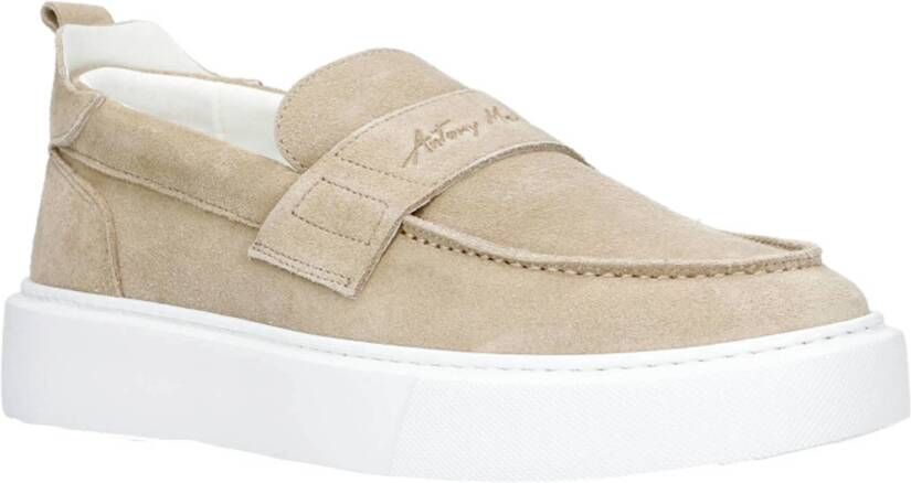 Antony Morato suède loafers beige