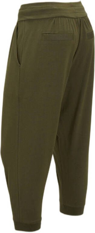 anytime harem capri jogger khaki