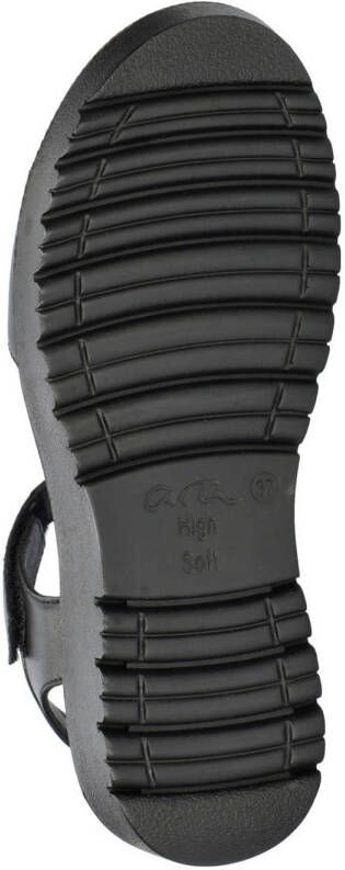 Ara Bilbao leren sandalen zwart