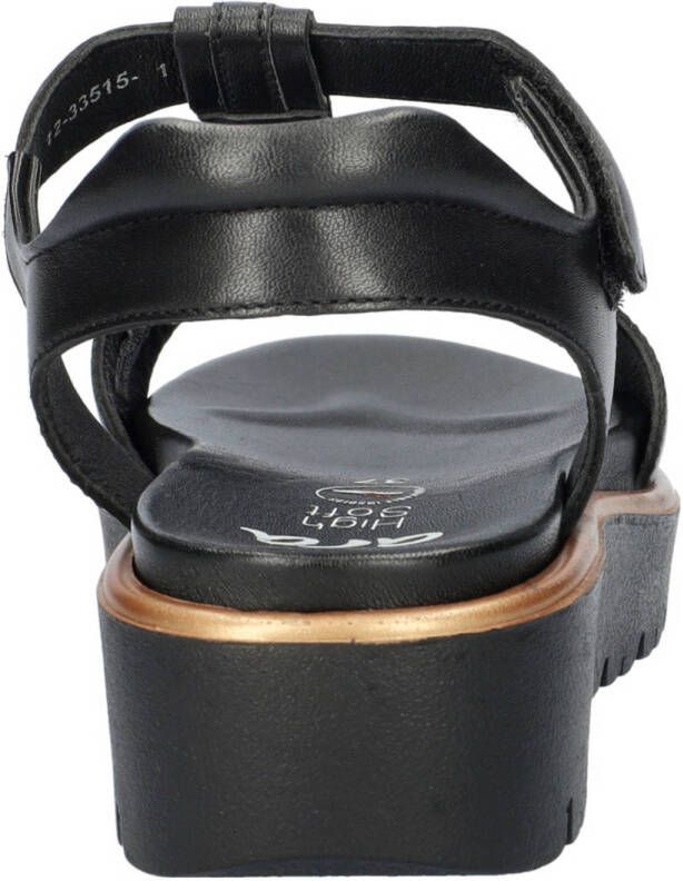 Ara Bilbao leren sandalen zwart