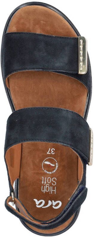 Ara Lucca suède sandalen donkerblauw