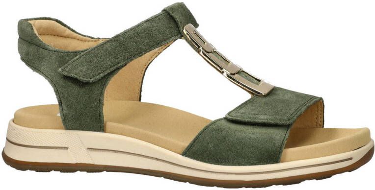 Ara Osaka suède sandalen groen