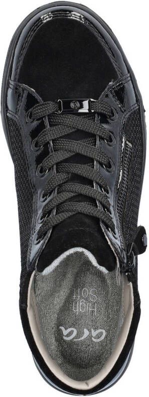 Ara Rome Hightop lakleren sneakers zwart