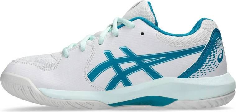 ASICS Gel-dedicate 8 tennisschoenen wit turquoise