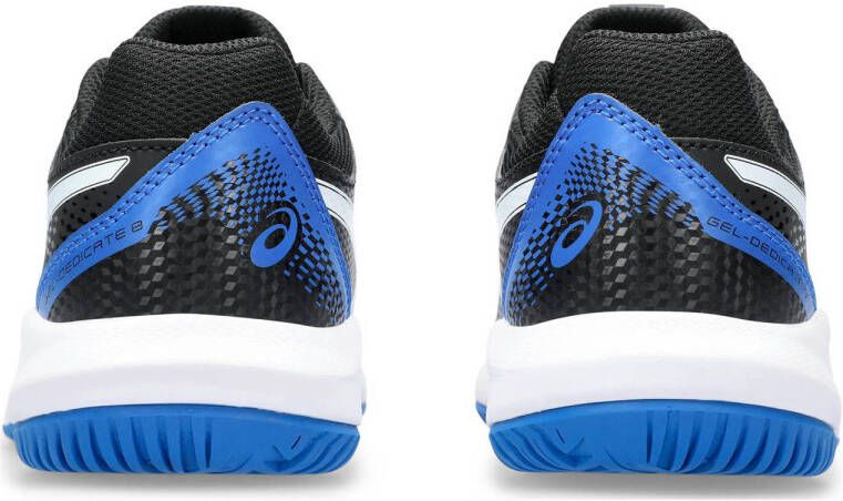 ASICS Gel-dedicate 8 tennisschoenen zwart kobaltblauw