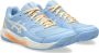 ASICS Gel-Dedicate padelschoenen lichtblauw ecru oranje - Thumbnail 2
