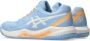 ASICS Gel-Dedicate padelschoenen lichtblauw ecru oranje - Thumbnail 3