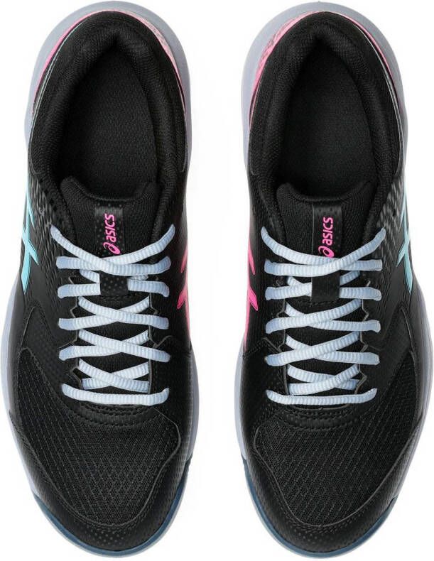 ASICS Gel-Dedicate padelschoenen zwart aqua