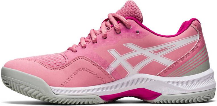 ASICS Gel-Padel Pro 5 padelschoenen roze wit grijs