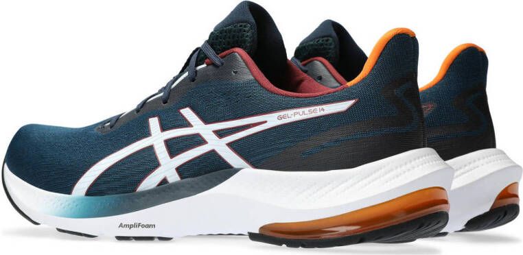 ASICS Gel-Pulse 14 hardloopschoenen donkerblauw wit