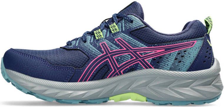 ASICS Gel-Venture 9 hardloopschoenen donkerblauw roze