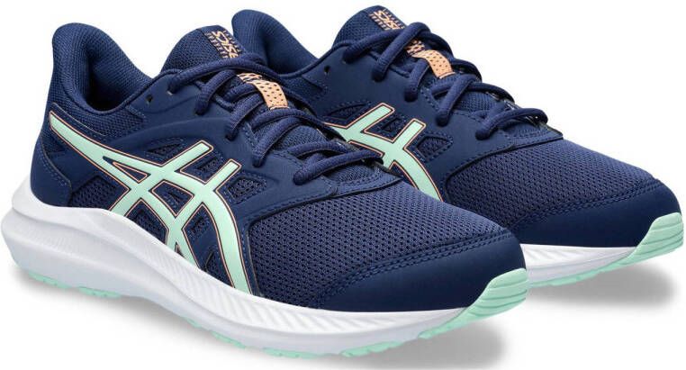 ASICS Jolt 4 hardloopschoenen donkerblauw mintgroen