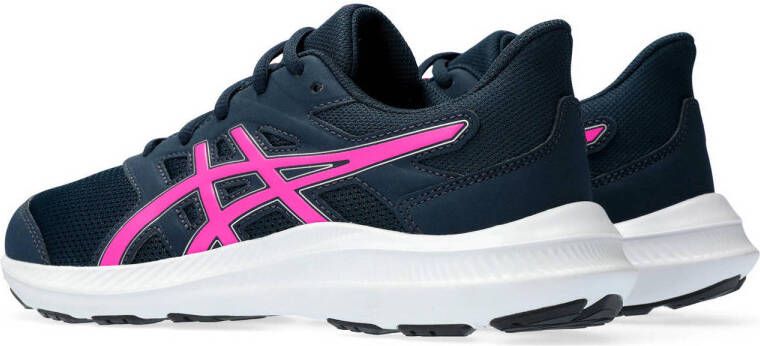 ASICS Jolt 4 hardloopschoenen donkerblauw roze