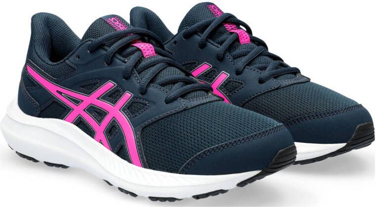 ASICS Jolt 4 hardloopschoenen donkerblauw roze