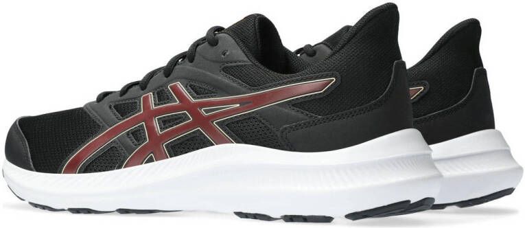 ASICS Jolt 4 hardloopschoenen zwart donkerrood