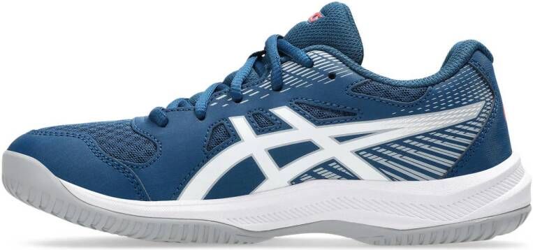 ASICS Upcourt 6 zaalsportschoenen blauw wit