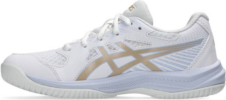 ASICS Upcourt 6 zaalsportschoenen wit champagne