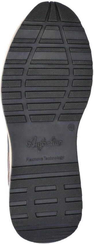 Australian Discover leren sneakers cognac