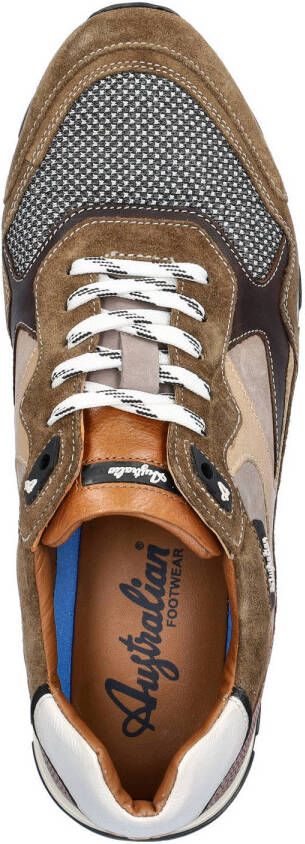 Australian Tiago leren sneakers bruin