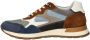 Australian Tiago leren sneakers cognac blauw - Thumbnail 3