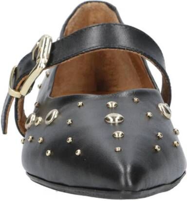 Babouche G-Celina-1 leren ballerina's zwart
