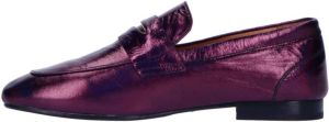 Babouche leren loafers paars metallic