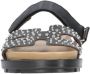 Babouche leren slippers zwart - Thumbnail 2