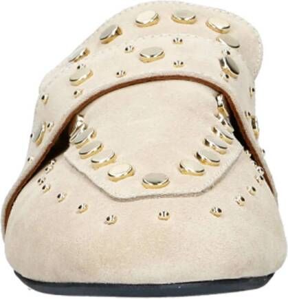 Babouche Nance-2 suède slippers ecru