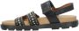 Babouche S-Leila-1 leren sandalen zwart - Thumbnail 3