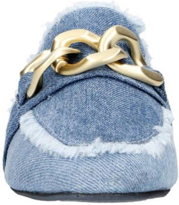 Babouche Sammy denim muiltjes blauw