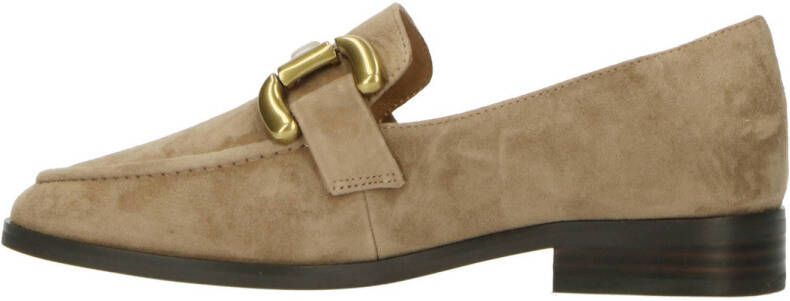 Bibi Lou Ballokume suède loafers taupe