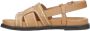 Bibi Lou Holy flat leren sandalen cognac - Thumbnail 3