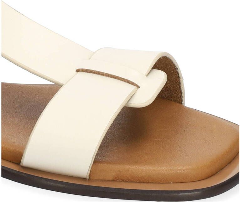 Bibi Lou Planas leren sandalen ecru