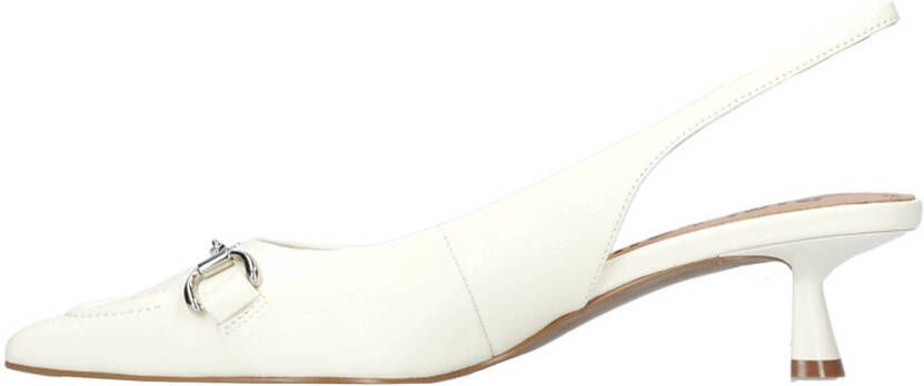 Bibi Lou Salones leren slingback pumps ecru